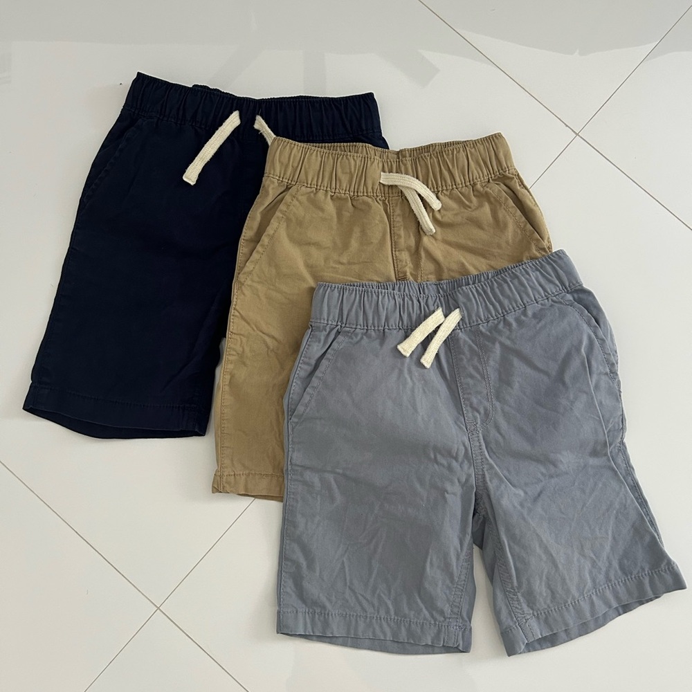Carter's Blue and Tan Casual Shorts Elastic Waist
